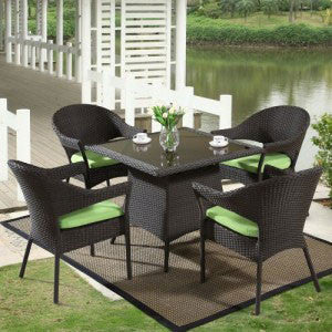 Outdoor Wicker Dining Sets | Patio / Terrace Furniture | विकर आउटडोर डाइनिंग सेट