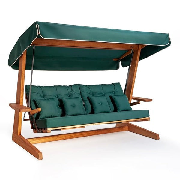 Outdoor Wooden Two Seater With cushion Swing - Falcon Prime