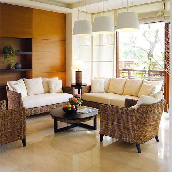 Sea Grass & Wicker Sofa Set - Munnar