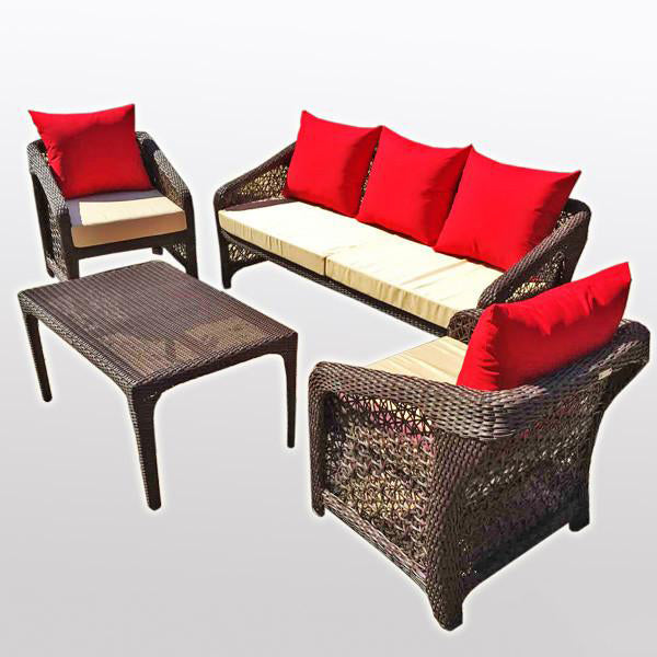 Outdoor Wicker Sofa - Window