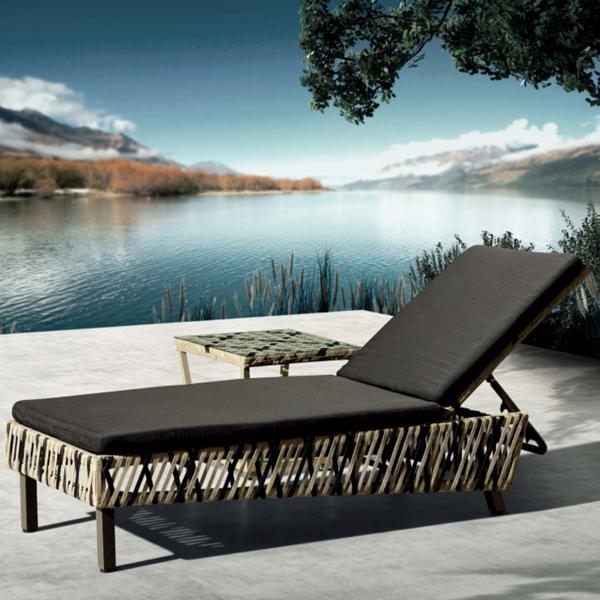 Outdoor Braided & Rope Sunlounger - Cesca