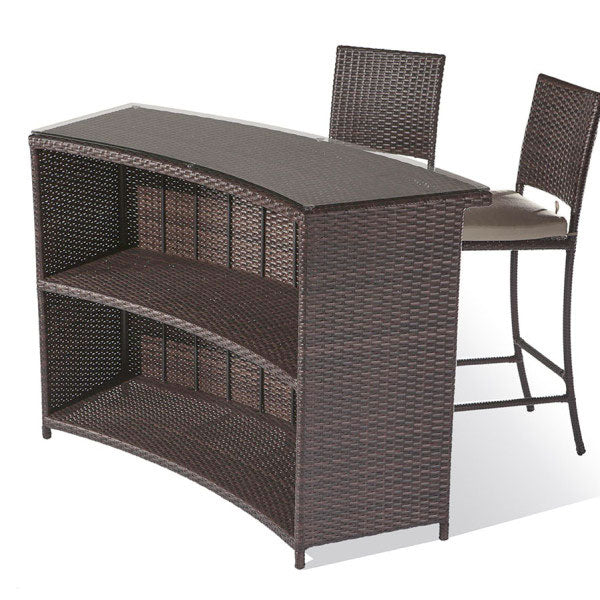 Outdoor Furniture - Wicker Bar Set - Opera