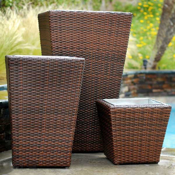 Outdoor Wicker Planter - Pashto