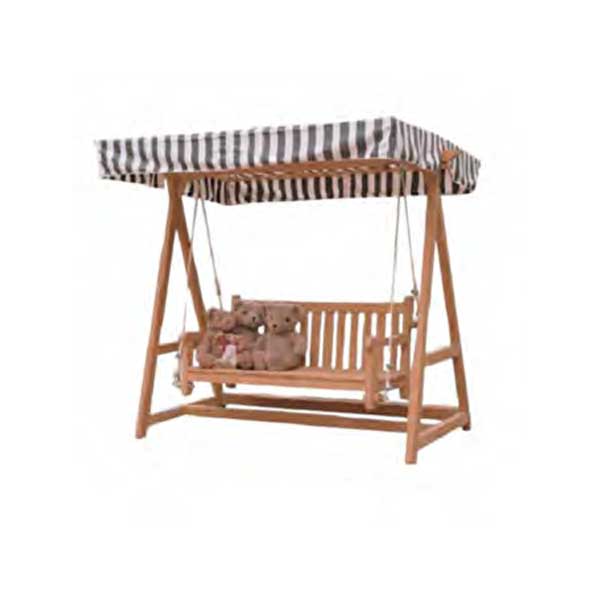 Outdoor Wooden Two Seater Swing - Koubia 