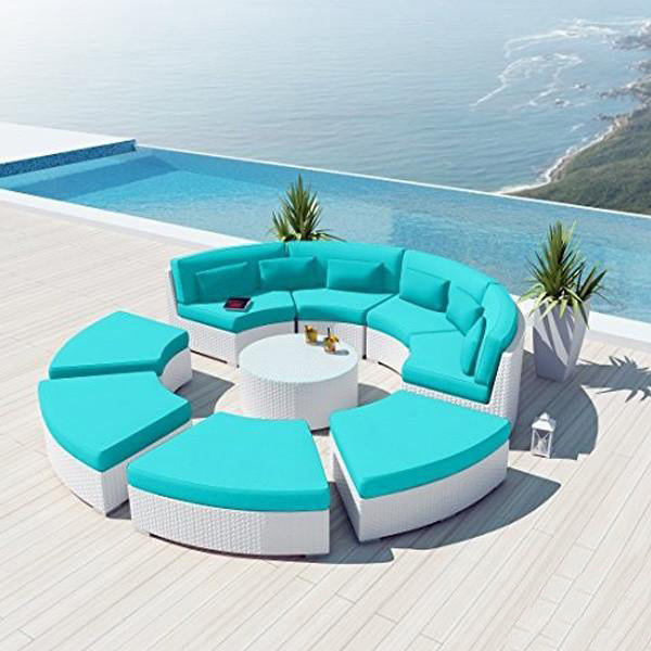 Outdoor Wicker Sofa - Rainbow